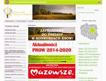Tablet Screenshot of mazowieckie.ksow.pl